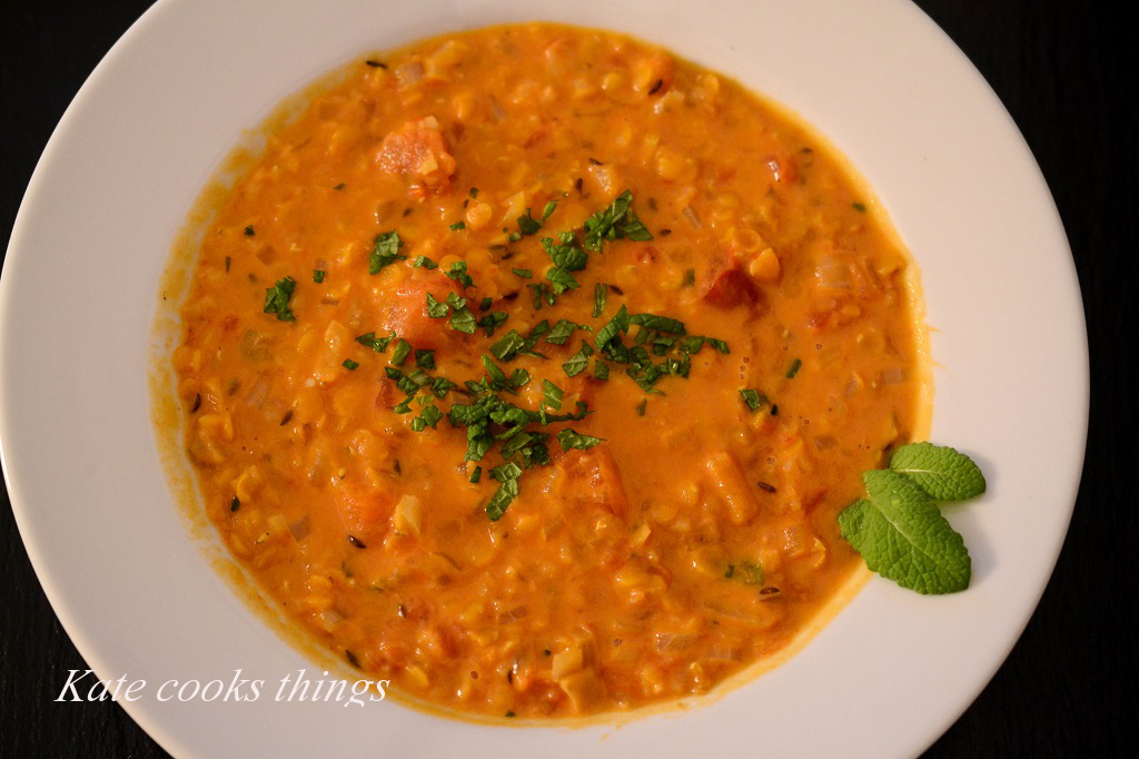 Indian lentil soup with coconut milk – Kate cooks things